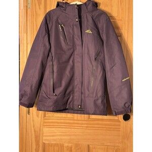 Outdoor Sport Women's 3-in-1 Jacket Purple Hooded Winter Coat Size L NWOT